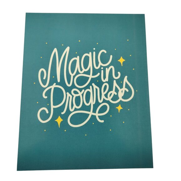 Art Print Inspirational "Magic in Progress" 8X10 New - Store Closeout - USA - Picture 2 of 7